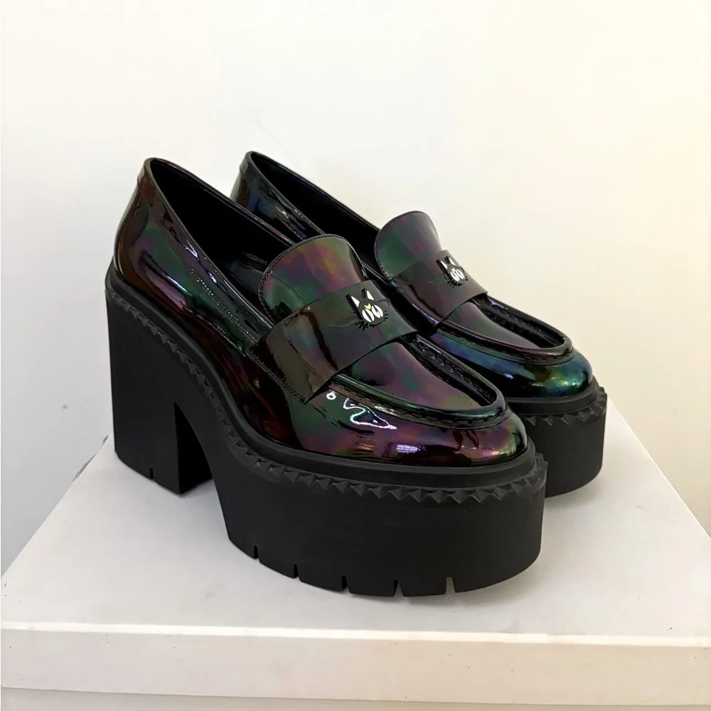 New Jimmy Choo x Sailor Moon Iridescent Luna Loafer Mary Jane